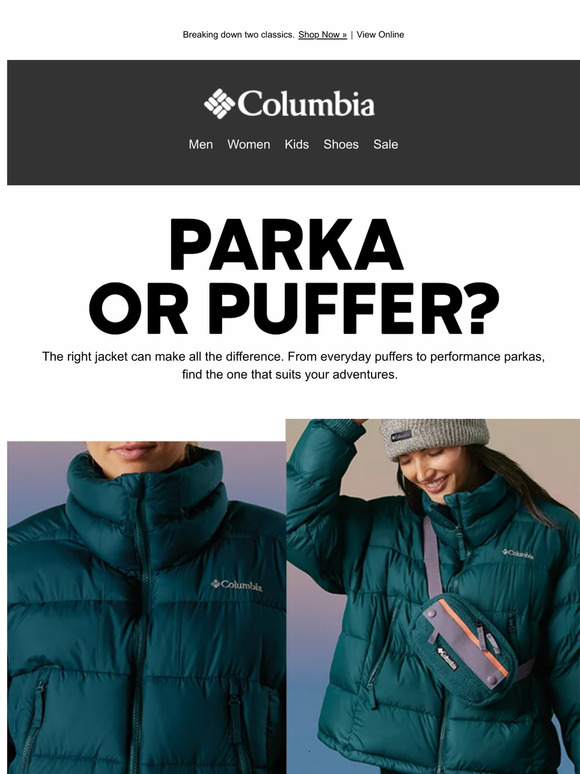 columbia Parka vs. Puffer Which is best? Milled