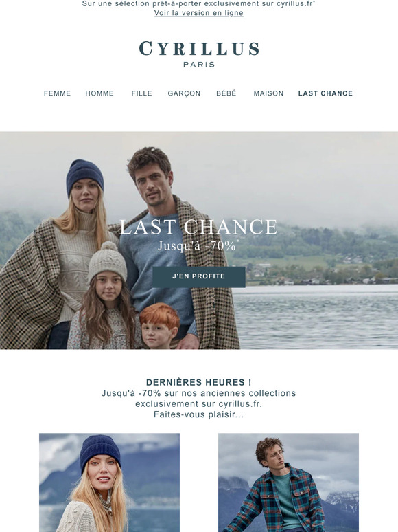 |Last Chance| Dernières heures jusqu'à -70% !