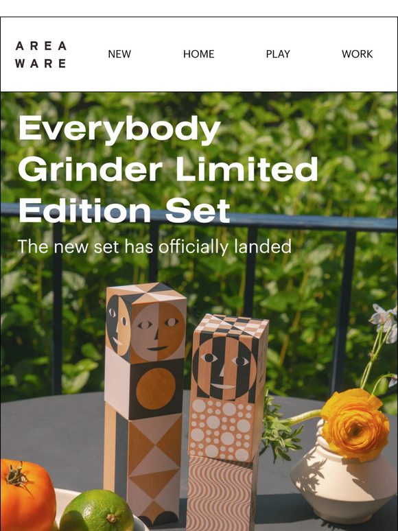 Areaware - Everybody Grinder - Limited Edition Set - Duet