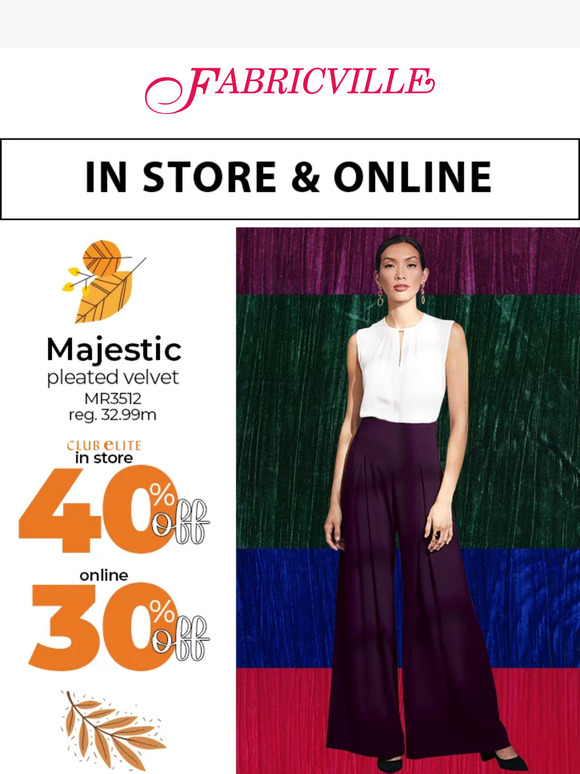 Monday Trend ALERT - Save on Fashion fabrics