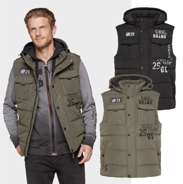 Camp David Soccx Soccx Regenjacke Camp David Damen Weste Vest Soccx Weste  Wei Kapuze Weste Von