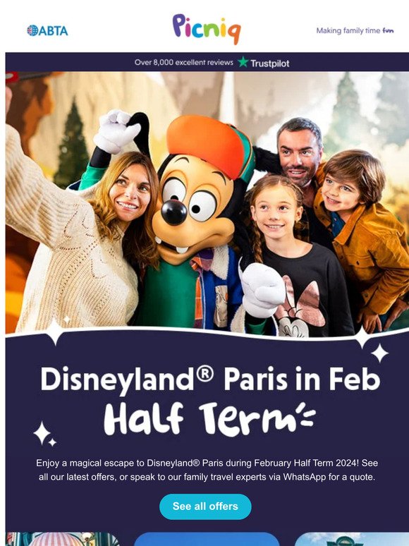 Disneyland® Paris Feb Half Term '24