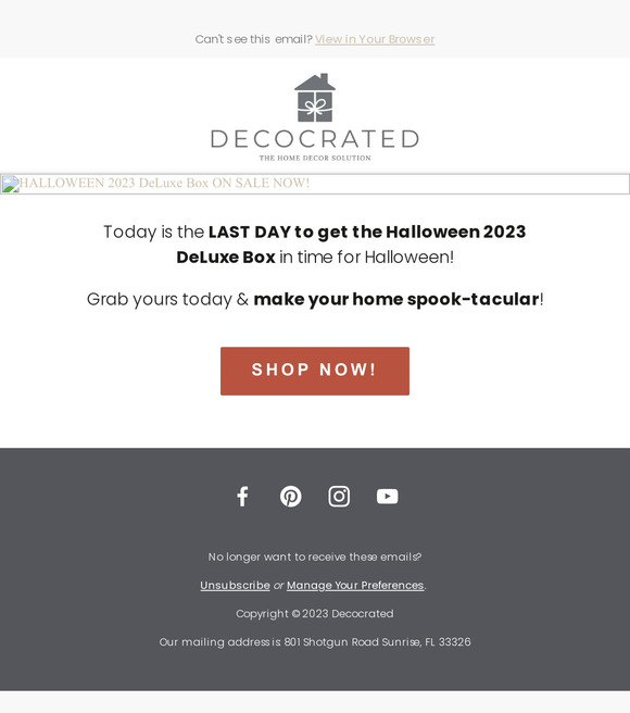 LAST CHANCE for the Halloween DeLuxe Box 🎃