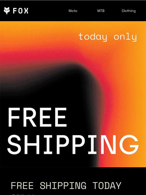 TODAY ONLY: Free Ground Shipping