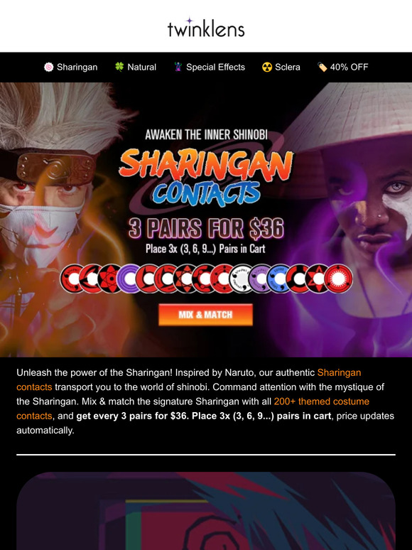 Twinklens: 🥷 Evoke the Sharingan Power with Our Top Naruto Styles! | Milled