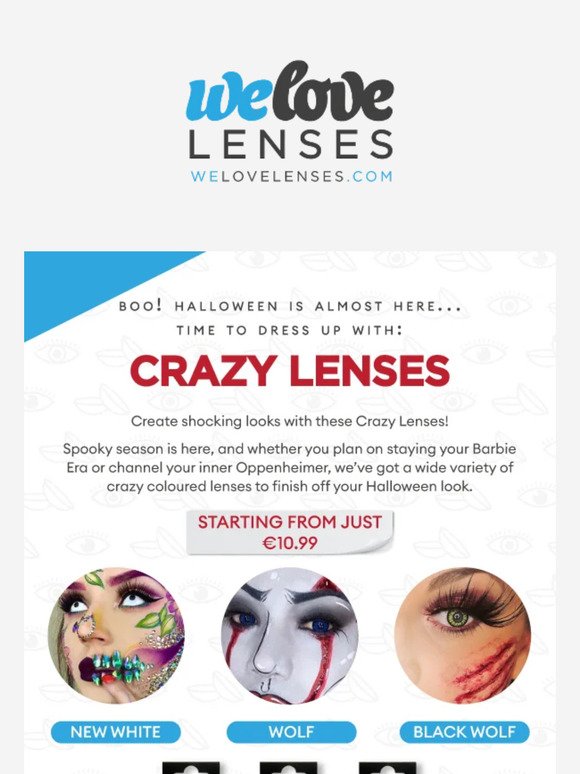 🎃 Hurry Up! Create a Spooktastic Halloween look with Crazy Lenses! 🎃