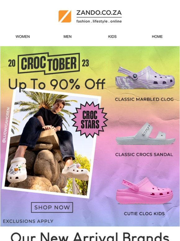 😱 It's CROCtober and we are celebrating with up to 90% OFF