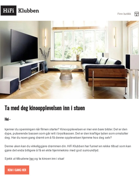 Få kinomagi inn i stuen din med HiFi Klubbens tilbud