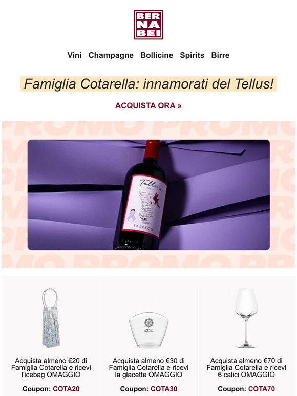 Tellus €8.80 💌 Con calici & glacette