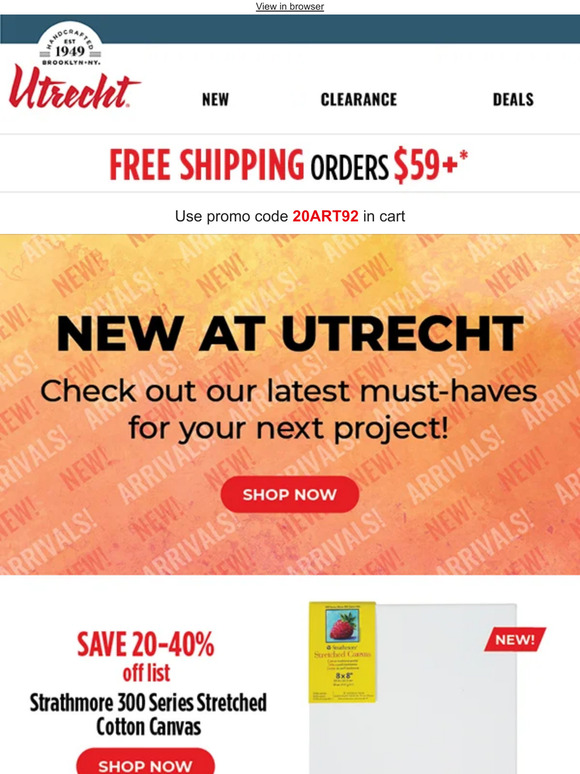 Utrecht Art Supplies Check out our justlaunched products! Milled