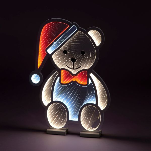 Infinity Teddy with Christmas Hat and Bow Tie (60cm)
