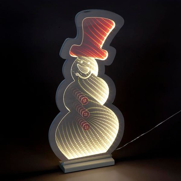 60cm Infinity Red and Ice White Snowman
