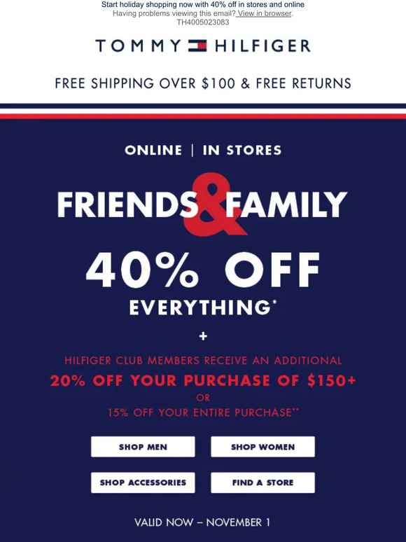 Sale Coupon Discount Tommy Hilfiger Coupon Codes Tommy Hilfiger