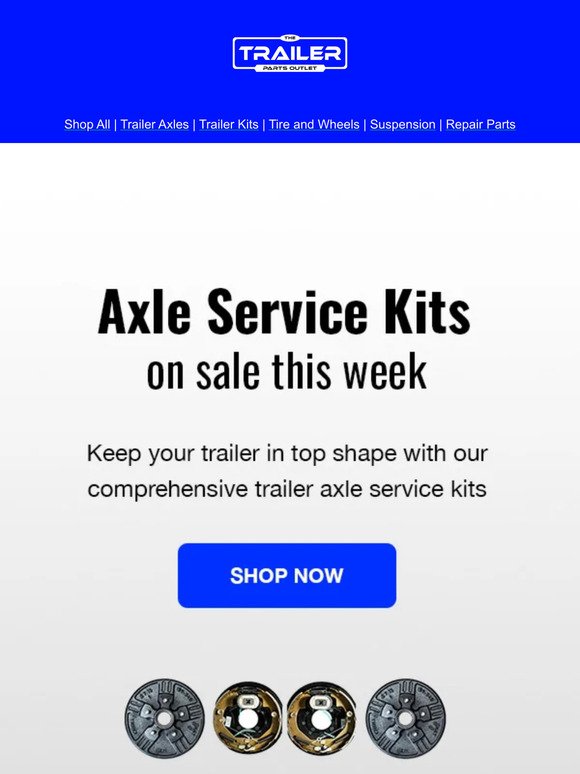 On Sale: Maintain Your Trailer with Axle Service Kits