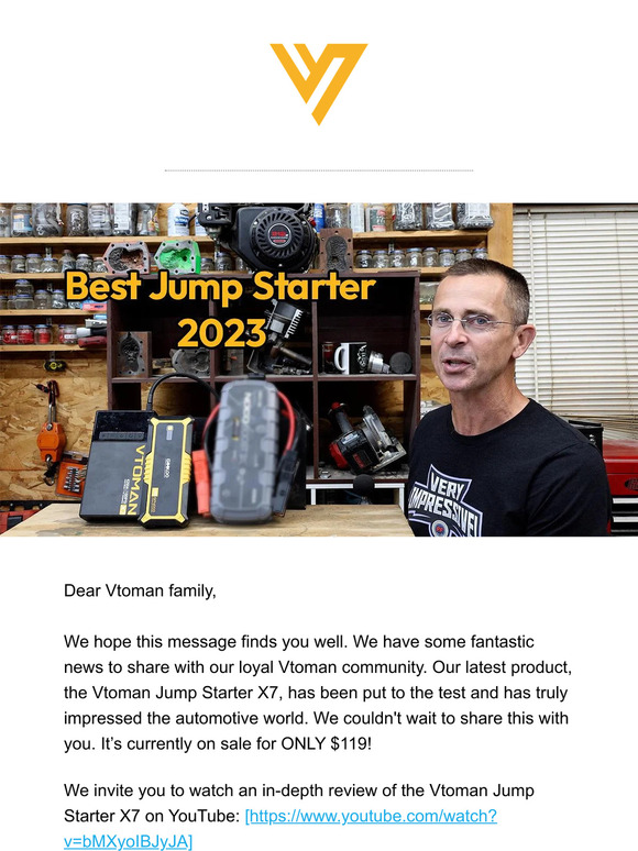 VTOMAN: Exciting Review of Vtoman Jump Starter X7 - Watch and