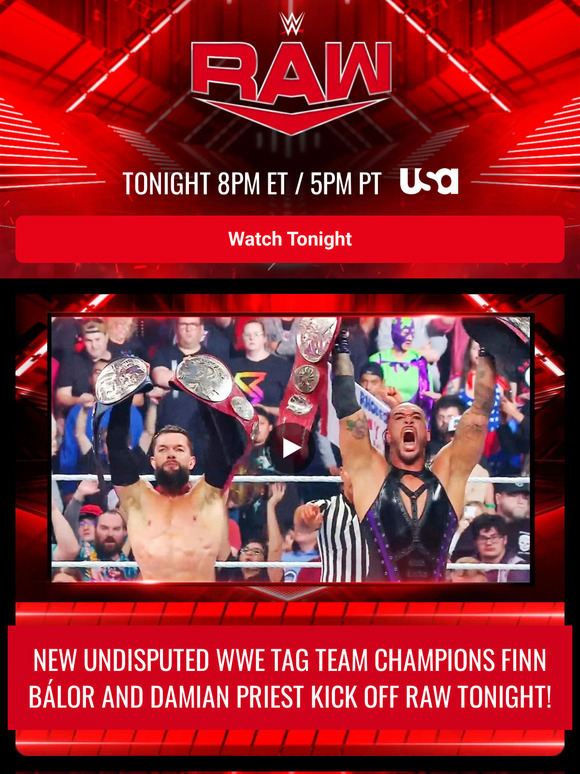 WWE Shop Raw Preview Judgment Day revel in the Undisputed WWE Tag Team Champions PLUS