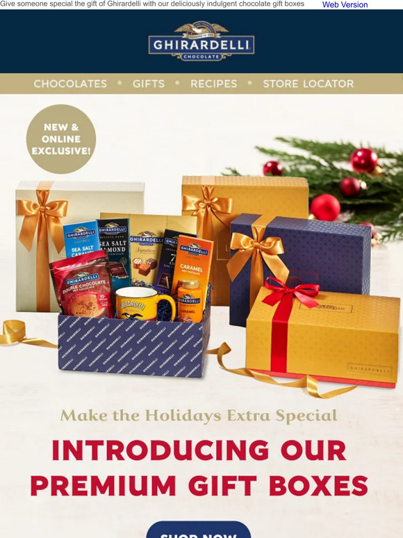 Ghirardelli Chocolate: 🎁 NEW! Ghirardelli Premium Gift Boxes | Milled