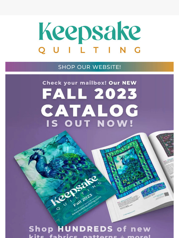 KeepsakeQuilting 📬 The NEW Fall Catalog is here! Milled