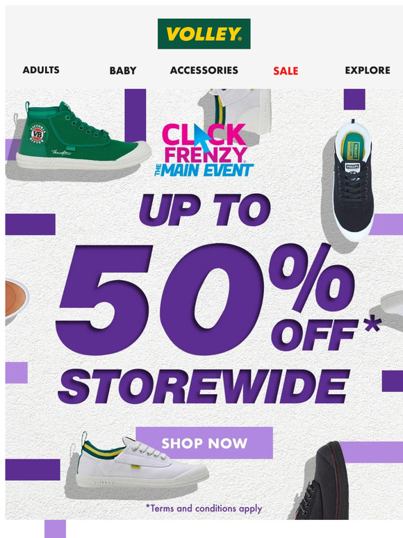 🔥 Click Frenzy Sale: Up to 50% Off Everything!