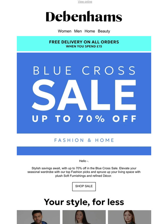 FREE delivery + Don't miss out on up to 70% off Blue Cross Sale —