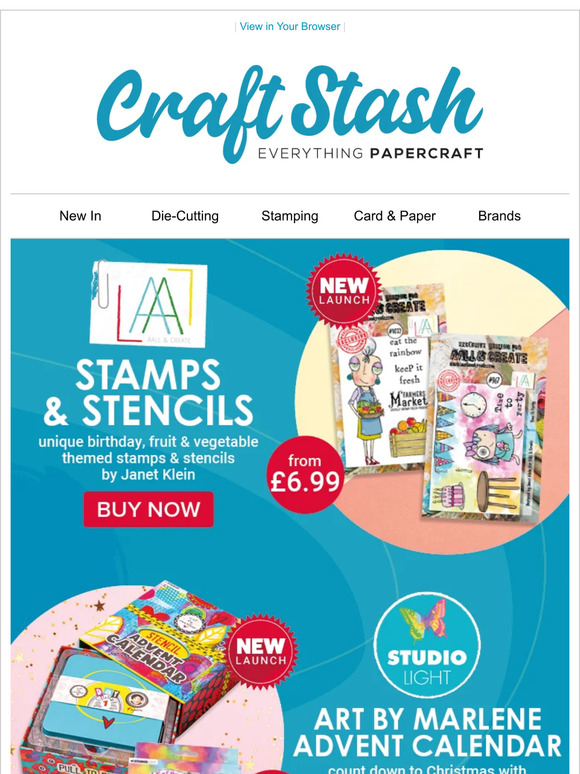 Craft Stash NEW AALL & Create Stamps & Stencils PLUS Art By Marlene