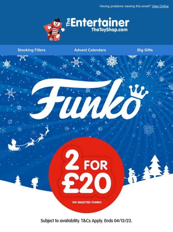 Get 2 Funko Pops For £20! 🤩