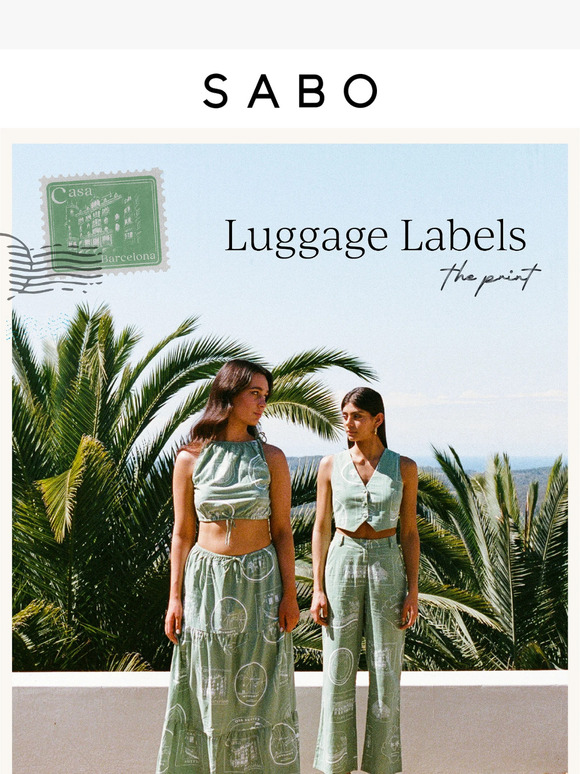 Spotlight on: Luggage Labels Print