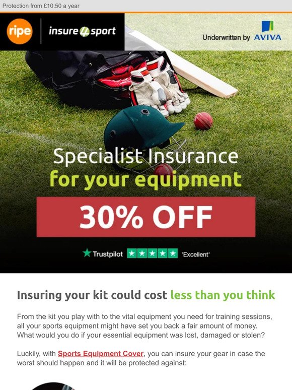 Looking to insure your kit?