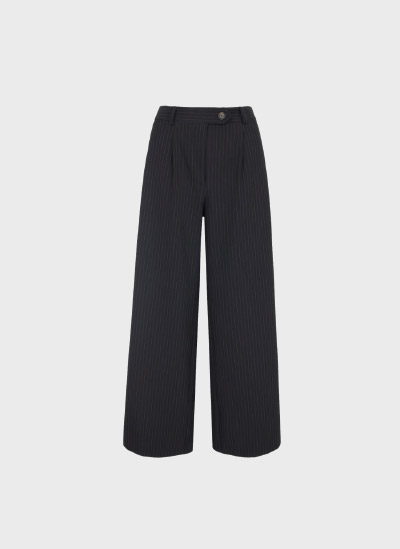 KAYLEY PINSTRIPE PLEATED TROUSERS