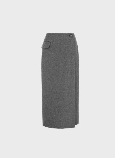 KIER WOOL WRAP SKIRT