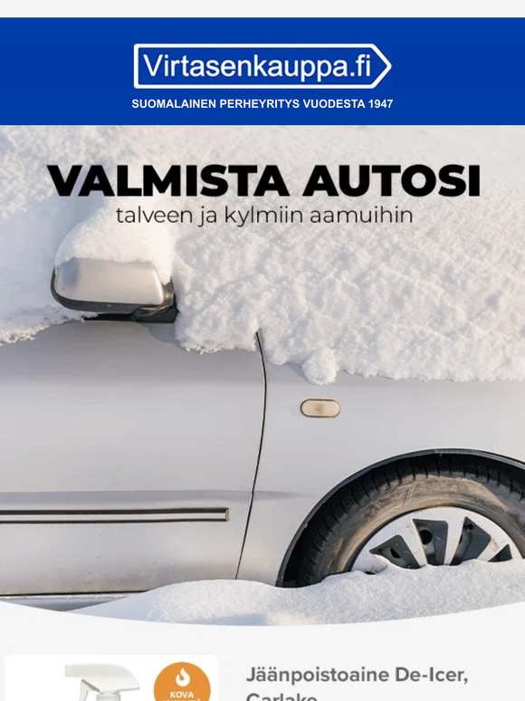 Valmista autosi talveen ⛄