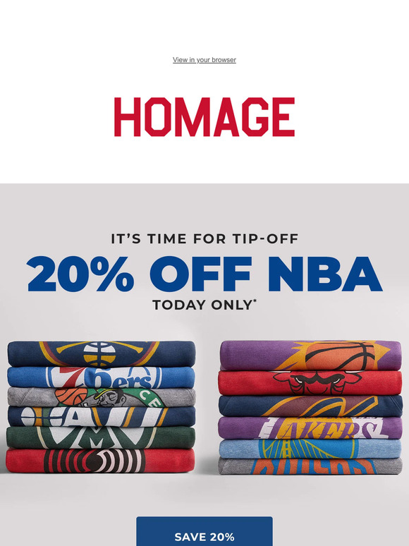 🏀 NBA Tip-Off Sale! 20% OFF