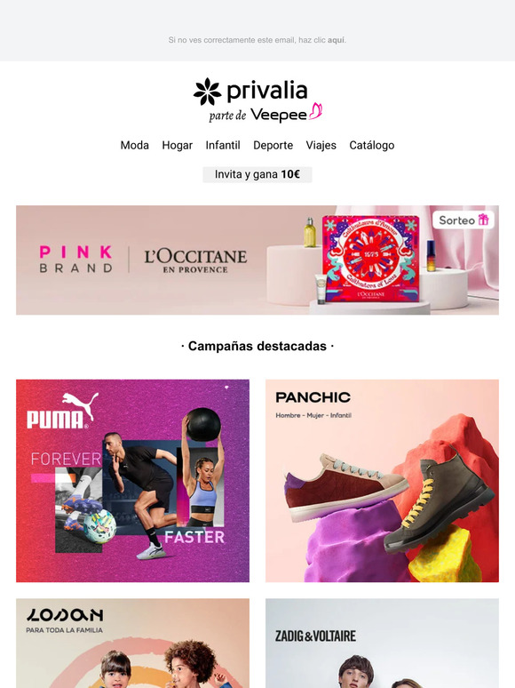 Privalia Espa a PUMA Panchic Losan Zadig Voltaire Chantelle