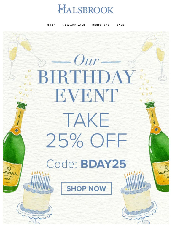 Celebrate With 25% Off