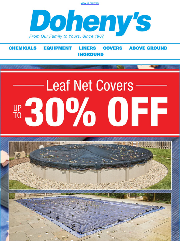 Don't Leaf These Savings Behind! Up to 30% OFF Leaf Nets 🍂
