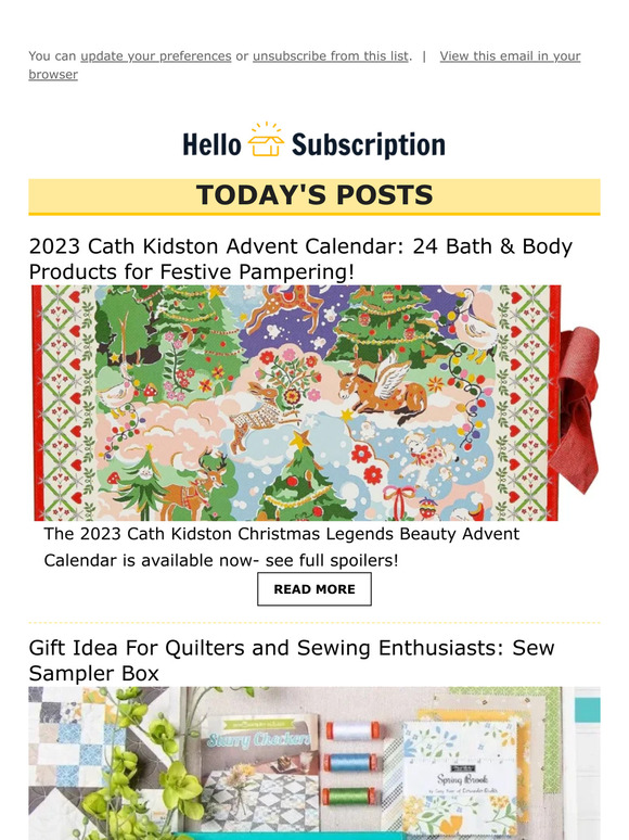 💌 Hello Subscription! Reviews, Spoilers, & Deals! 💌