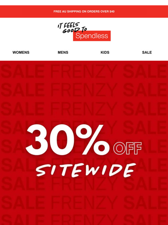 30% OFF SITEWIDE ON NOW 💸