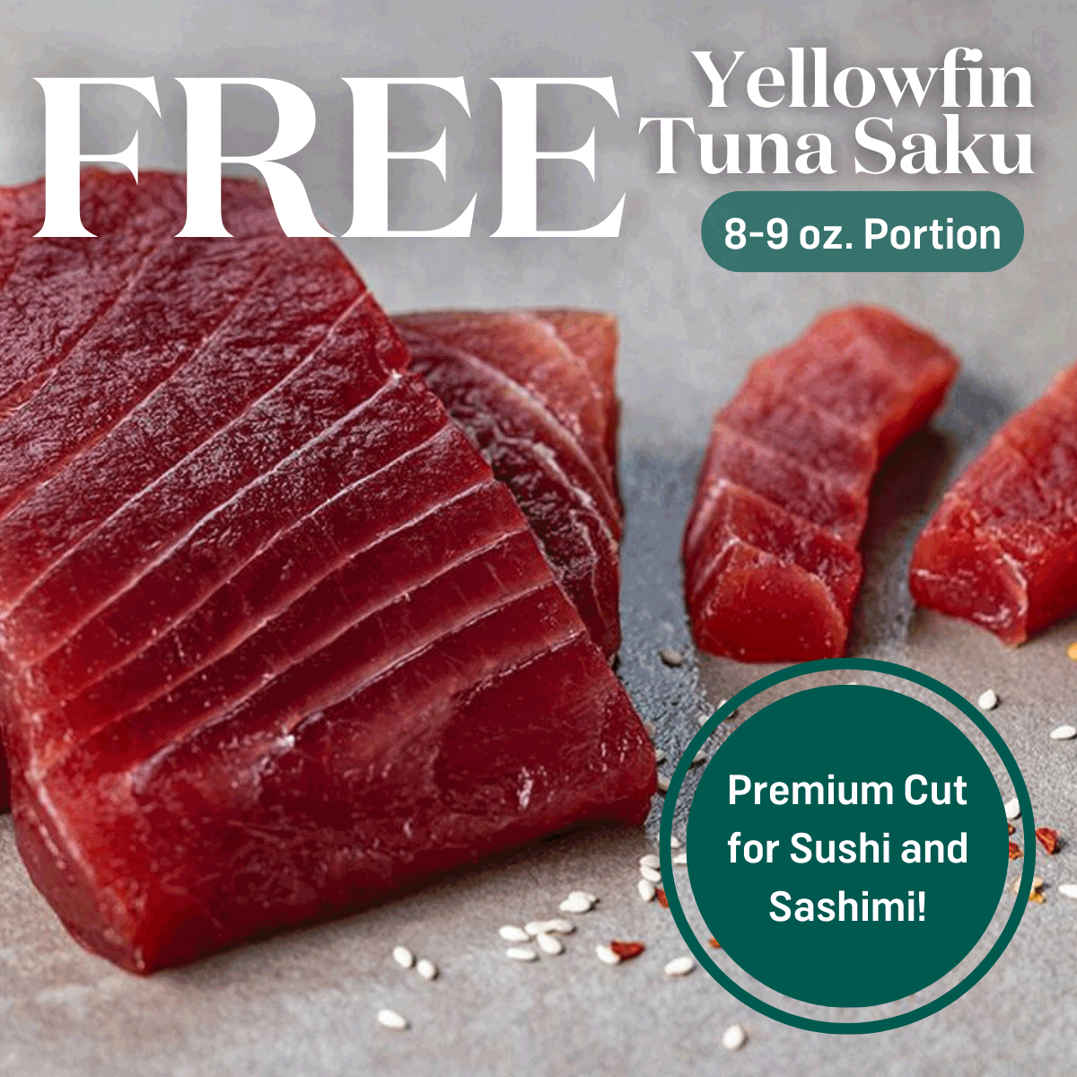 KnowSeafood Saku to Me! FREE Yellowfin Tuna Saku Milled