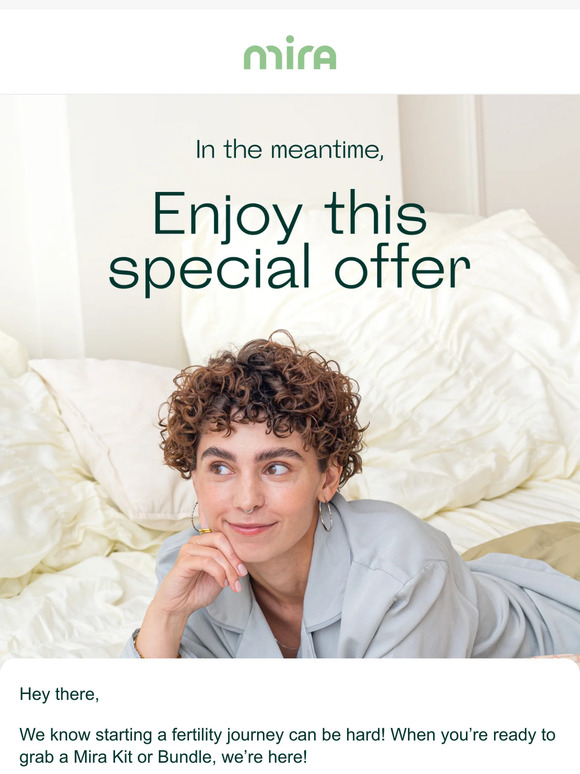 Mira Fertility When You’re Ready, We’re Here 💚 Milled