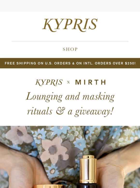 New jammies + the organic face oil we love… for you!