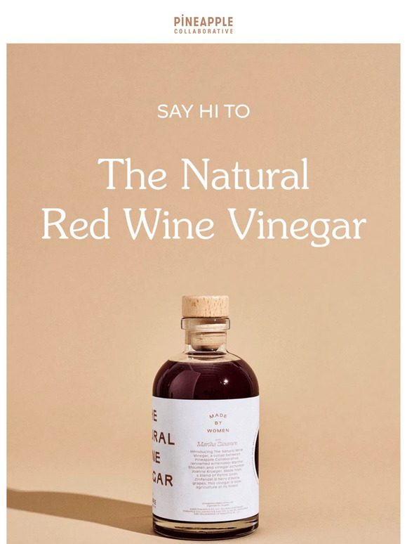 Introducing: The Natural Wine Vinegar Red 🍷
