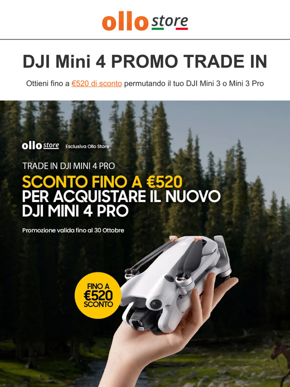 Permuta il tuo drone per il nuovo DJI MINI 4 PRO