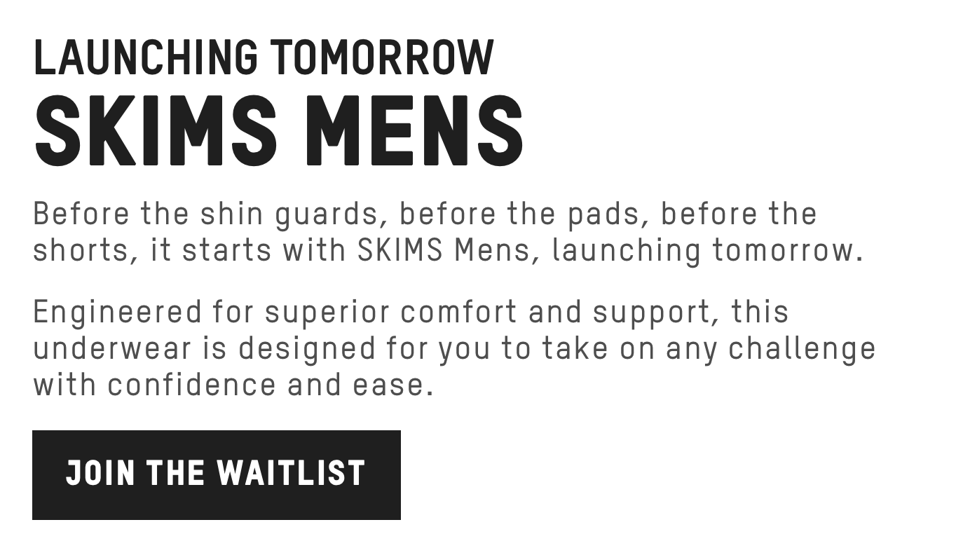 SKIMS: SKIMS Mens Launches Tomorrow