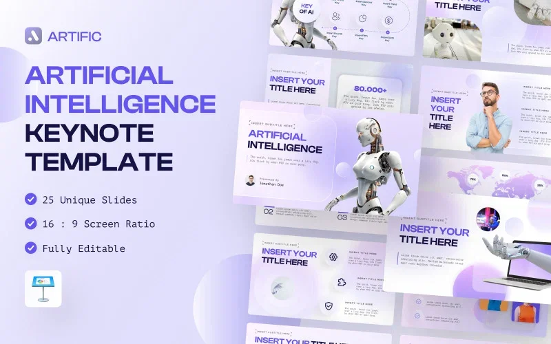 Artific - AI Keynote Presentation Template