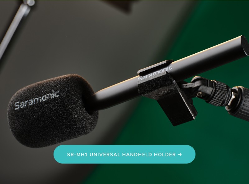 Saramonic USA Introducing the SRMH1 Universal Handheld Mic Holder
