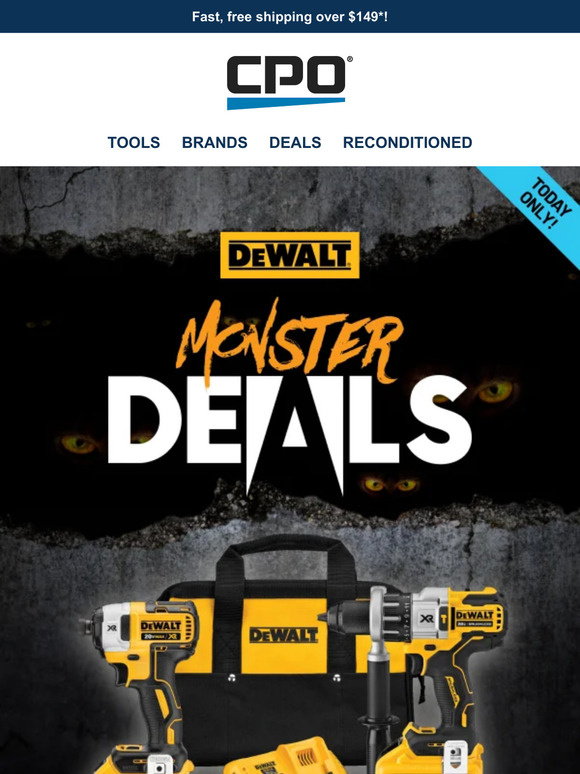 Cpo on sale tools dewalt