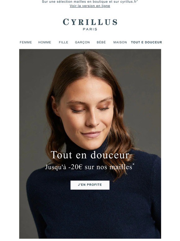 NOS COLS ROULÉS jusqu’à -20€ I Tout en douceur…