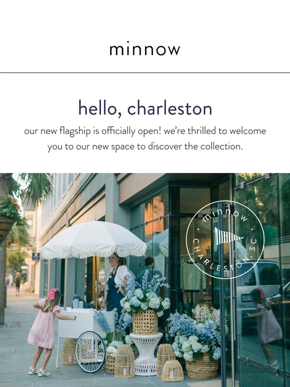 Minnow our flagship in charleston, sc is now open! Milled