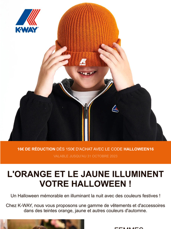 Célébrez Halloween avec des couleurs éclatantes chez K-WAY !