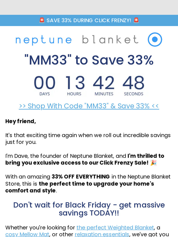Neptune Blanket Activate Your Discount Code Inside! 👉 Milled